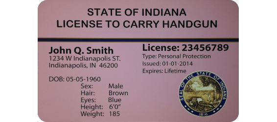 indiana carry license permit concealed application firearms security laws guard