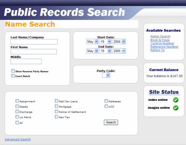 public records search