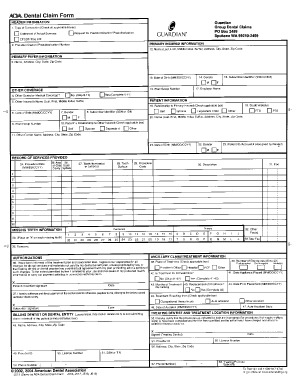 Guardian Dental Claim Forms - Security Guards Companies